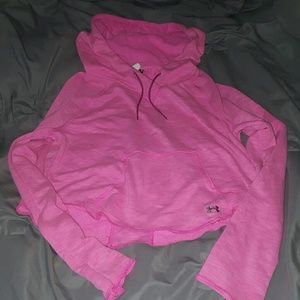 Under armour hooded crop top.